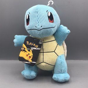 Pokémon 8" Corduroy Squirtle Plush Stuffed Animal Toy Limited Edition Brand New